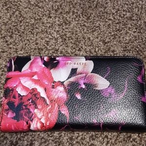 A Ted Baker Rose and Orchid print wallet